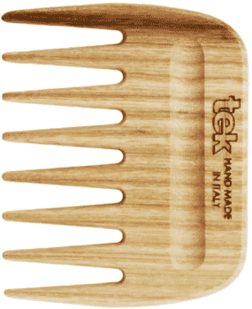  TEK Wooden detangling comb extra wide teeth
